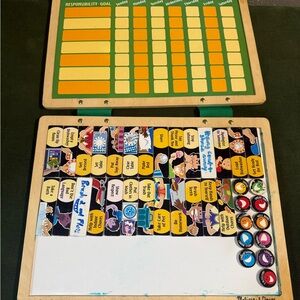 Melissa & Doug Green and Yellow Magnetic Responsibility Chart